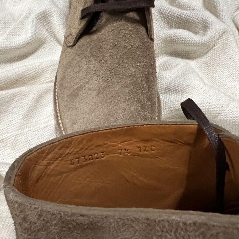 Gucci Moreau Embroidered Suede Chukka Boots Men's 7.5 NEW - Picture 7 of 11